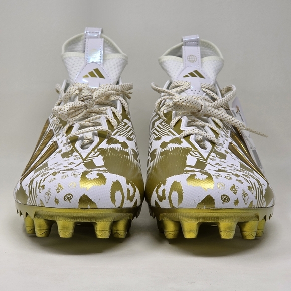 adidas Mens 15 Freak 23 7v7 SMU Football Cleats White Gold Metallic HP2442 NEW - Picture 7 of 12